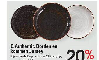 Sligro Q authentic borden en kommen jersey aanbieding