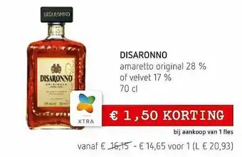 Spar Colruyt Disaronno aanbieding