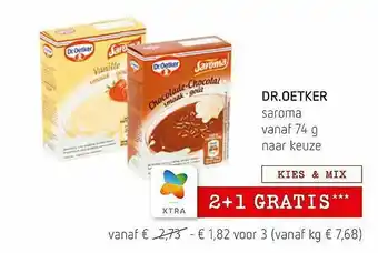 Spar Colruyt Dr. Oetker Saroma aanbieding