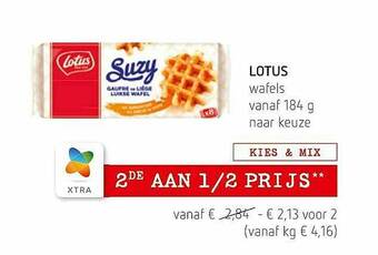 Spar Colruyt Lotus Wafels aanbieding