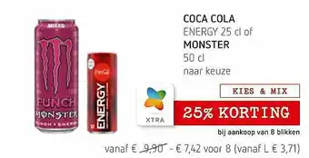 Spar Colruyt Coca Cola Energy Of Monster aanbieding