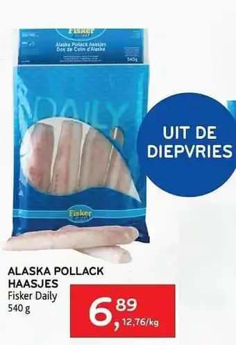 Alvo Alaska pollack haasjes fisker daily 540 g aanbieding