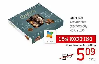 Spar Colruyt Guylian Zeevruchten Teachers Day aanbieding