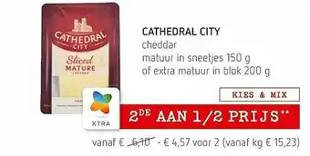 Spar Colruyt Cathedral City Cheddar aanbieding