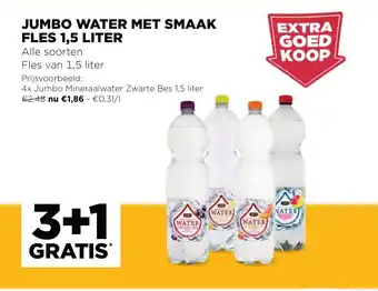 Jumbo Jumbo Water Met Smaak Fles 1.5 Liter aanbieding