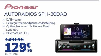 Pioneer Autoradios SPH- 20DAB