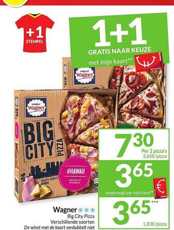 Intermarché Wagner Big City Pizza aanbieding