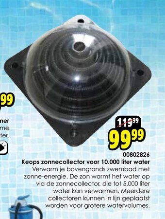 00802826 Keops zonnecollector voor 10.000 liter water