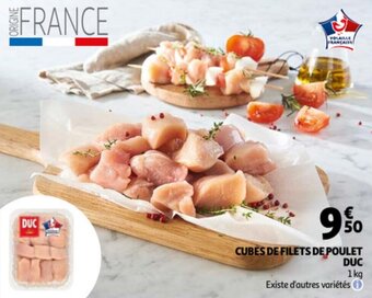 Auchan Cubes De Filets De Poulet DUC aanbieding