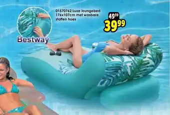 01570762 Luxe loungebed 176x107cm met wasbare stoffen hoes