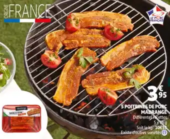 Auchan 5 Poitrines De Porc Madrange aanbieding