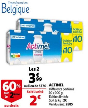 Auchan Actimel aanbieding