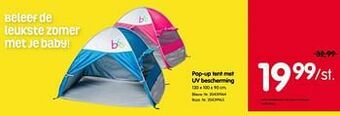 Pop-up tent met uv bescherming