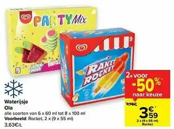 Waterijsje ola rocket