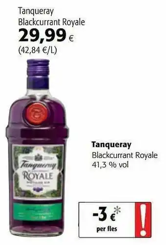 Colruyt Tanqueray blackcurrant royale aanbieding