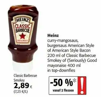 Colruyt Heinz classic barbecue smokey aanbieding