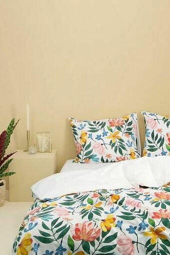 HEMA HEMA Dekbedovertrek Zacht Katoen - Bloemen Multi (multi) aanbieding