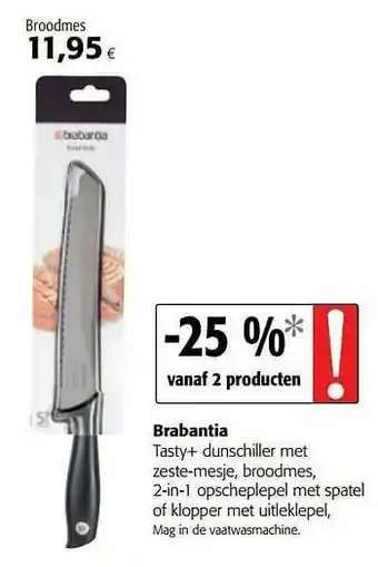 Colruyt Brabantia broodmes aanbieding