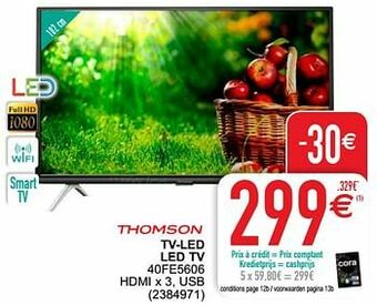 Cora Thomson tv-led led tv 40fe5606 aanbieding