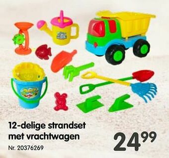 12-delige strandset met vrachtwagen