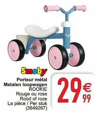 Cora Porteur métal metalen loopwagen rookie aanbieding