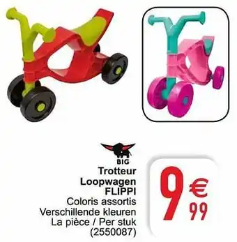 Cora Trotteur loopwagen flippi aanbieding