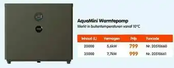 Aquamini warmtepomp