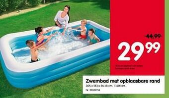 Fun Zwembad met opblaasbare rand aanbieding