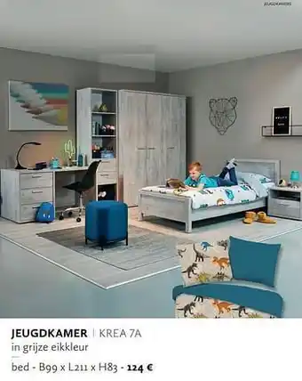 Krea Jeugdkamer bed 99x211x83 aanbieding