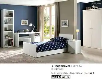Krea Jeugdkamer bed excl. bedlade 95x210x76 aanbieding