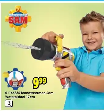 01166835 Brandweerman Sam Waterpistool 17cm