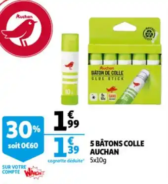 Auchan 5 Batons Colle