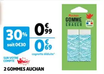 Auchan Auchan 2 Gommes aanbieding
