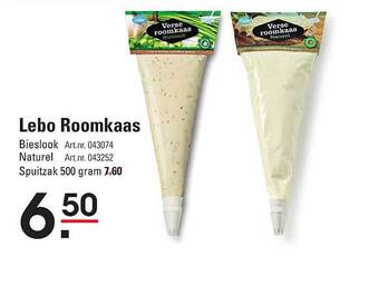 Sligro Lebo roomkaas aanbieding