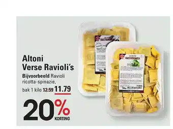 Altoni verse ravioli's