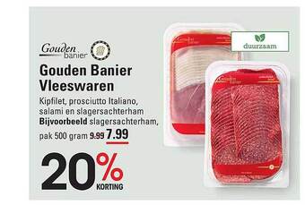 Gouden banier vleeswaren