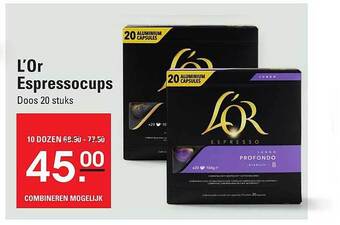 L'or espressocups