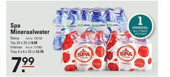 Sligro Spa mineraalwater aanbieding