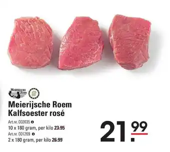 Sligro Meierijsche roam kalfsoester rosé aanbieding