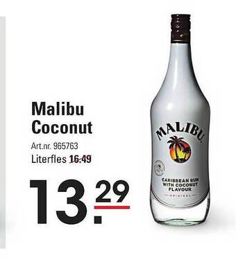 Sligro Malibu coconut aanbieding