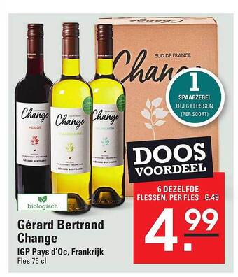 Sligro Gérard bertrand change aanbieding