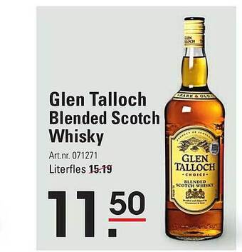 Sligro Glen talloch blended scotch whisky aanbieding