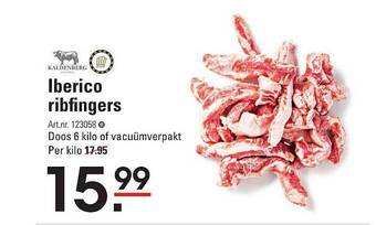 Sligro Iberico ribfingers aanbieding