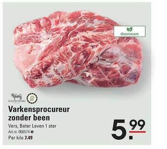 Sligro Varkensprocureur zonder been aanbieding