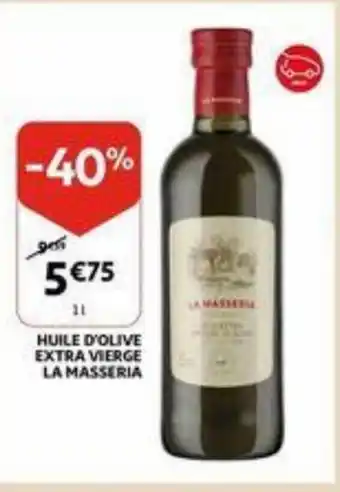 Auchan Huile d'olive extra vierge la masseria aanbieding