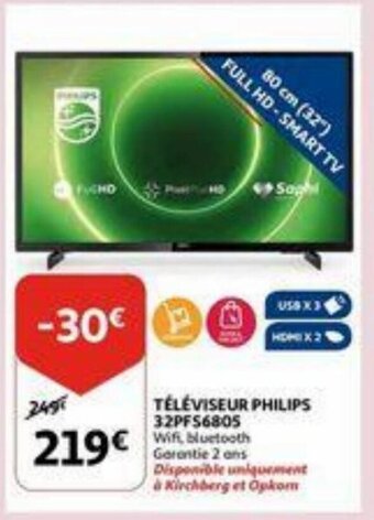Auchan Televiseur philips 32PFS6805 aanbieding