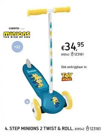 Dreamland Step minions 2 twist + roll aanbieding