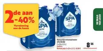 Natuurlijk mineraalwater spa reine