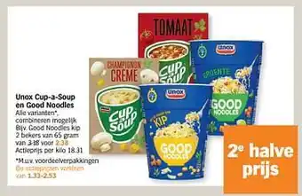 Albert Heijn Good noodles kip 2 bekers van 65 gram aanbieding