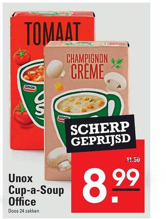 Sligro Unox cup-a-soup office aanbieding